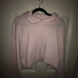 Sunday Best Baby Pink Cropped Hoodie
